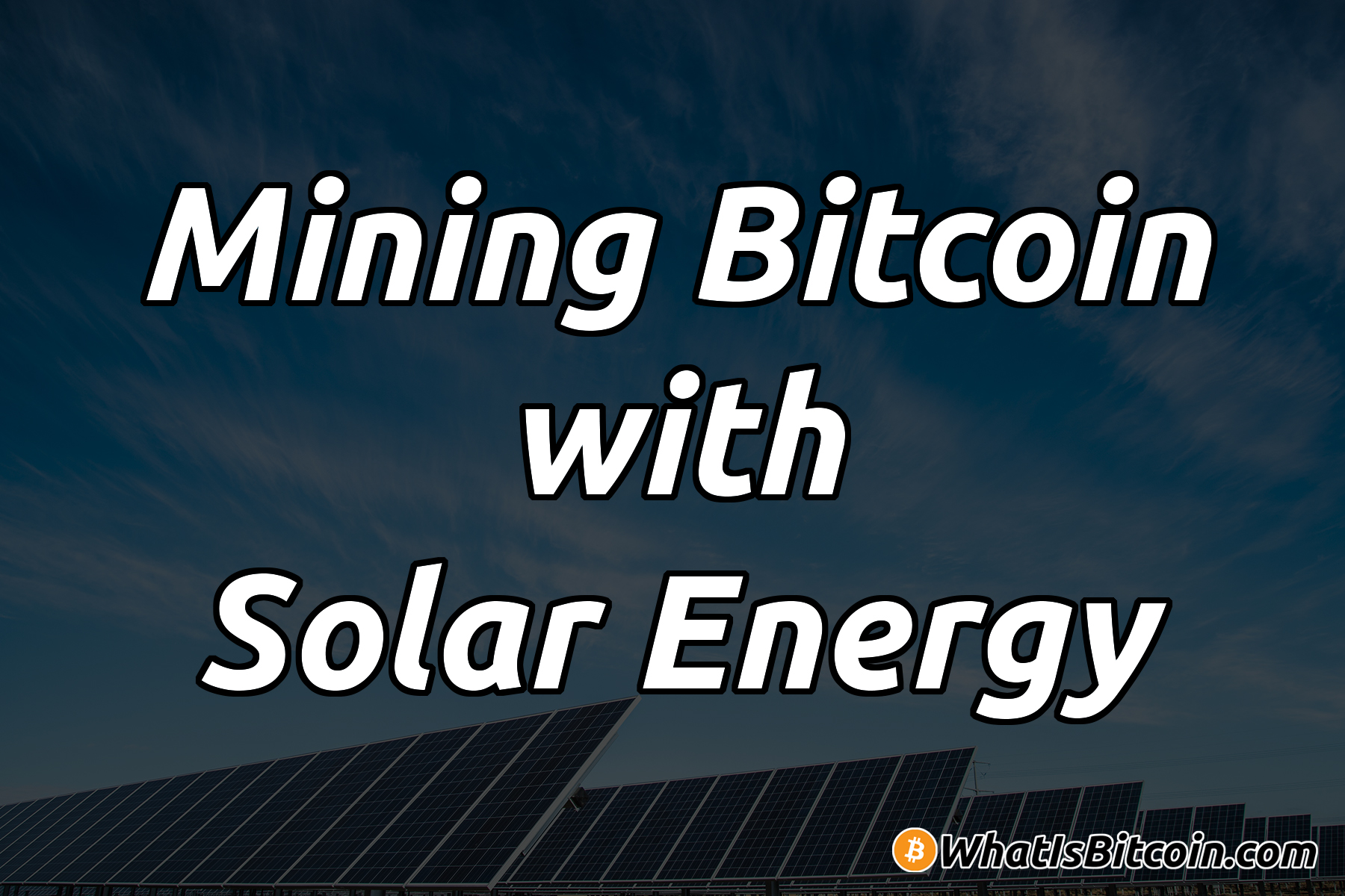 can you mine bitcoin with solar power